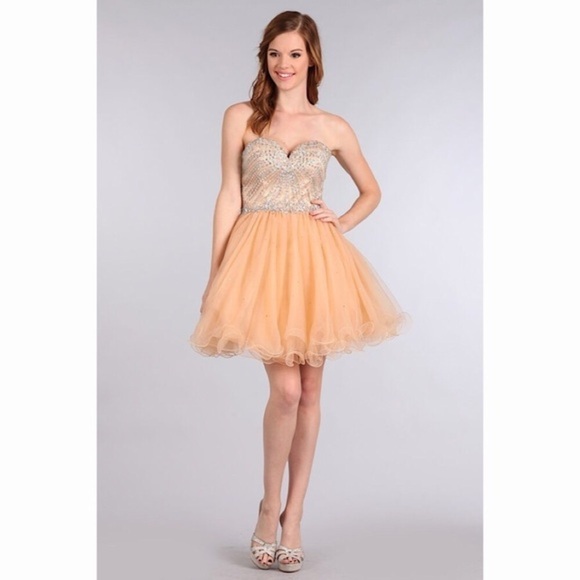 LT Champagne Mini Dress - Picture 1 of 12